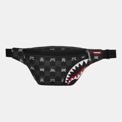 Sprayground Gray Peeking Character Check Savvy Μαύρο