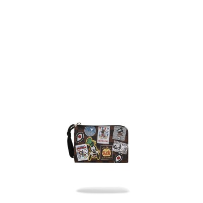 Sprayground MICKEY GLOBAL MOGUL STYLE WALLET Καφέ