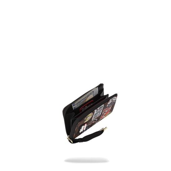 Sprayground MICKEY GLOBAL MOGUL STYLE WALLET Καφέ