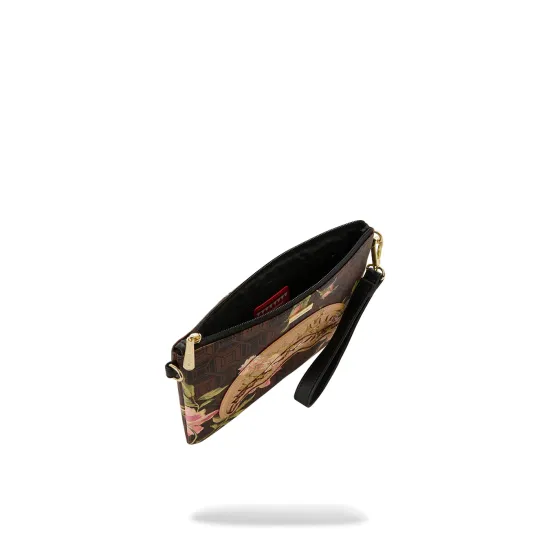 Sprayground AI HENNY FLORAL CROSSBODY POUCHETTE Καφέ