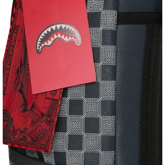 Sprayground Upscale Check Backpack Μαύρο