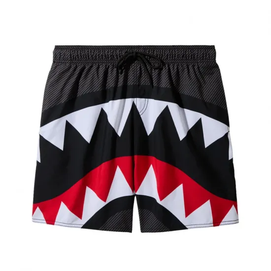 SPRAYGROUND PIXEL MOUTH SWIM SHORTS Γκρι