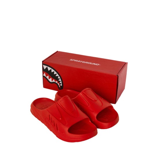 SPRAYGROUND SHARK SLIDE RED Κόκκινο