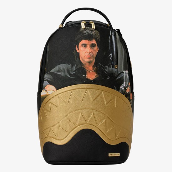 SPRAYGROUND Sprayground Scarface BACKPACK Μαύρο SPRAYGROUND Sprayground Scarface BACKPACK Μαύρο