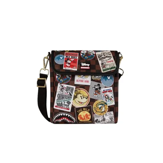 Sprayground MICKEY MOUSE GLOBAL MOGUL MESSENGER SLING BAG Καφέ