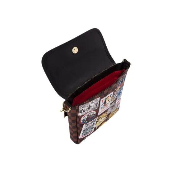 Sprayground MICKEY MOUSE GLOBAL MOGUL MESSENGER SLING BAG Καφέ