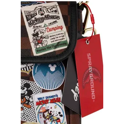 Sprayground MICKEY MOUSE GLOBAL MOGUL MESSENGER SLING BAG Καφέ