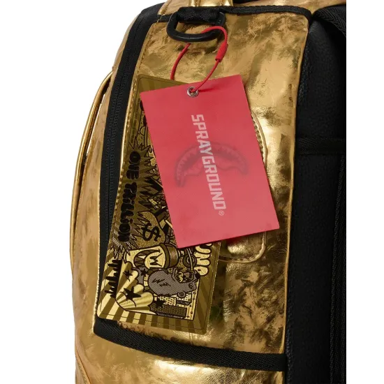 Sprayground GOLD WEATHERED BACKPACK Χρυσαφί