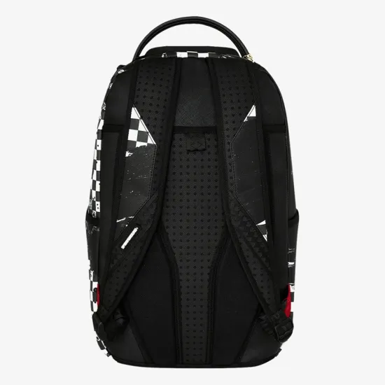 Sprayground Painted Over Check Backpack Μαύρο