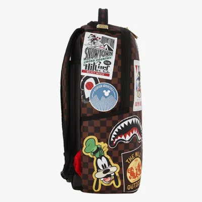 Sprayground Mickey Global Mogul Style Dlxsv Backpack Καφέ