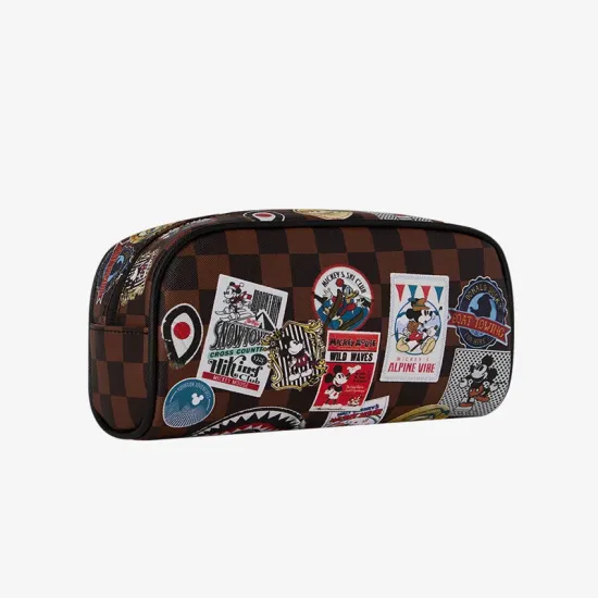 Sprayground Mickey Global Mogul Style Pencil Case Καφέ