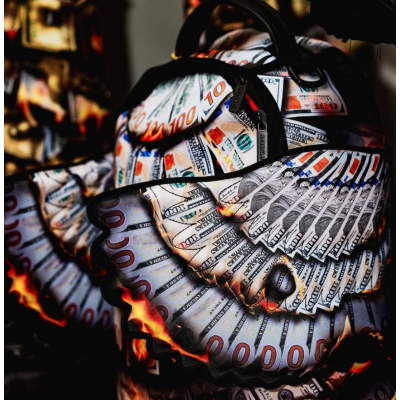 SPRAYGROUND SCORCHING MONEY FEATHERS BACKPACK Πολύχρωμο