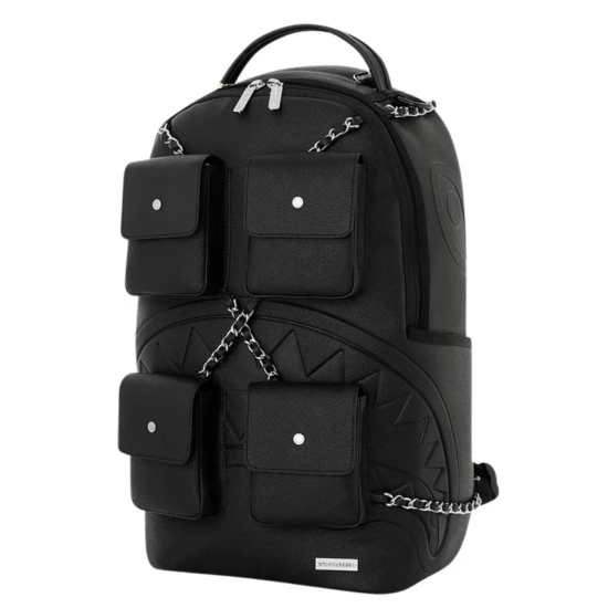 Sprayground Hanging Pockets Shark Backpack Μαύρο