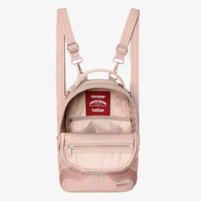 Sprayground Rose Ghost Drip Mini Backpack Ροζ
