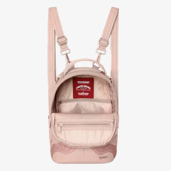 Sprayground Rose Ghost Drip Mini Backpack Ροζ