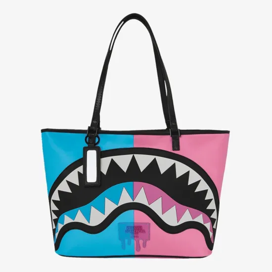 Sprayground Shark Central Cotton Candy Split Tote Πολύχρωμο