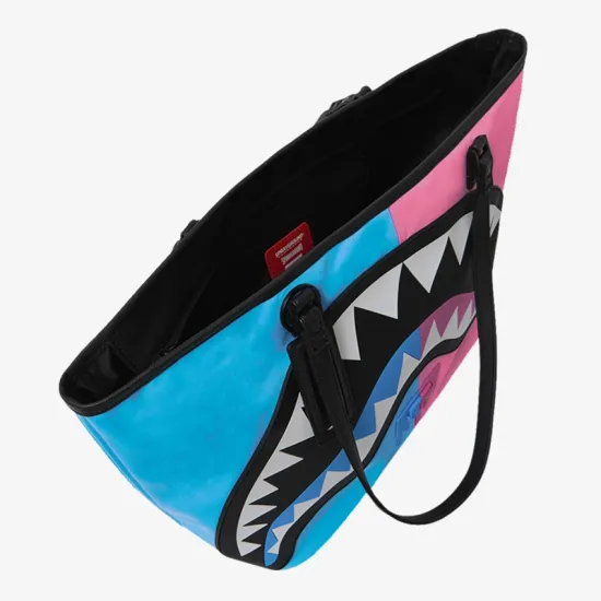 Sprayground Shark Central Cotton Candy Split Tote Πολύχρωμο