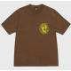 Stussy Camelot Tee Pigment Dyed Brown Καφέ