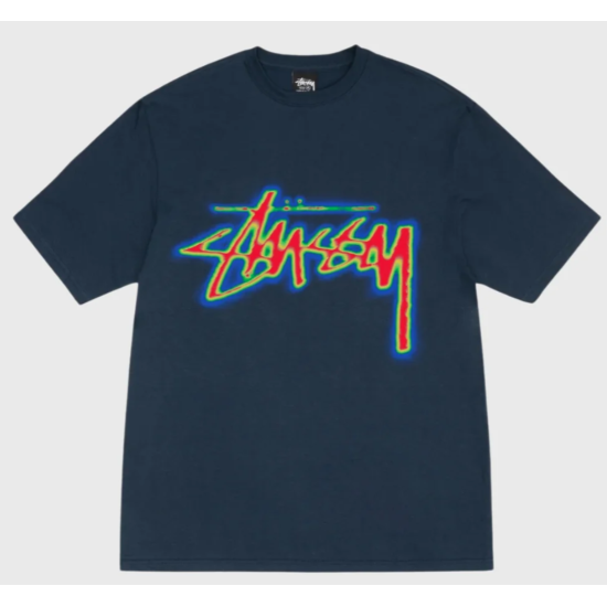 Stussy Thermal Stock Tee Navy Μπλε