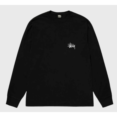 Stussy Basic Longsleeve Tee Black Μαύρο