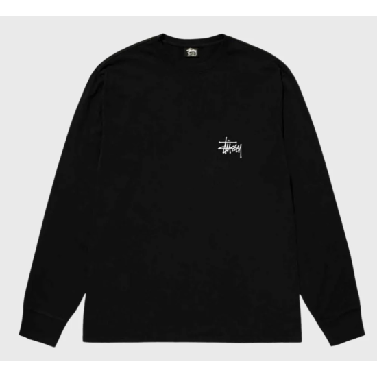 Stussy Basic Longsleeve Tee Black Μαύρο