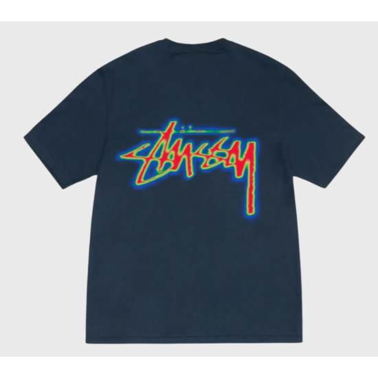 Stussy Thermal Stock Tee Navy Μπλε