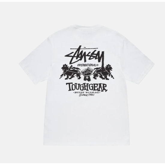 Stussy Tough Gear International Tee White Άσπρο