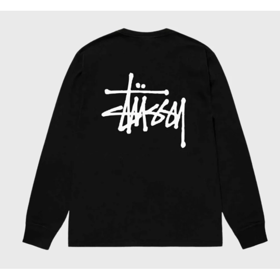 Stussy Basic Longsleeve Tee Black Μαύρο