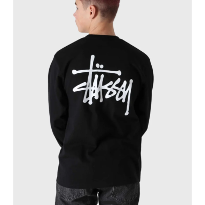 Stussy Basic Longsleeve Tee Black Μαύρο