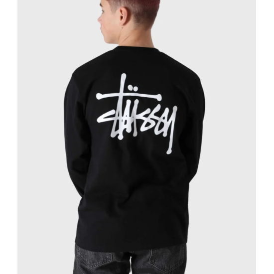 Stussy Basic Longsleeve Tee Black Μαύρο
