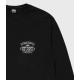 Stussy Worldwide Longsleeve Tee Pigment Dyed Black Μαύρο