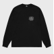 Stussy Worldwide Longsleeve Tee Pigment Dyed Black Μαύρο
