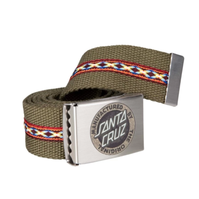 Santa Cruz Carved MFG Web Belt Λαδί