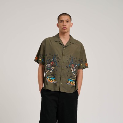 Santa Cruz Salba Resurrection Shirt Λαδί Santa Cruz Salba Resurrection Shirt Λαδί
