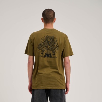 Santa Cruz Witchdoctor Mono T-Shirt Λαδί Santa Cruz Witchdoctor Mono T-Shirt Λαδί
