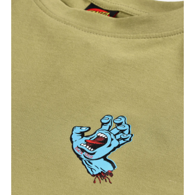 Santa Cruz Screaming Hand Chest T-Shirt Λαδί Santa Cruz Screaming Hand Chest T-Shirt Λαδί