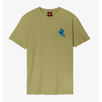 Santa Cruz Screaming Hand Chest T-Shirt Λαδί Santa Cruz Screaming Hand Chest T-Shirt Λαδί