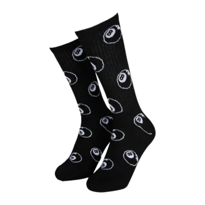 SANTA CRUZ Winkowski Eight Ballr Socks 2 Pack Άσπρο Μαύρο