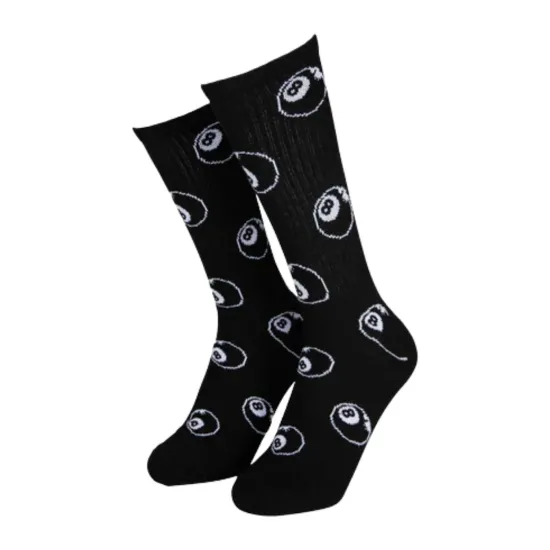 SANTA CRUZ Winkowski Eight Ballr Socks 2 Pack Άσπρο Μαύρο