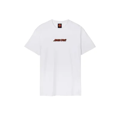 Santa Cruz Roskopp Monster Strip Tee Άσπρο