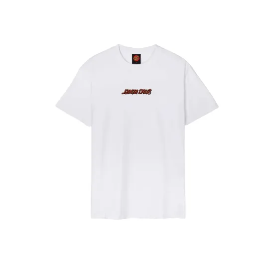 Santa Cruz Roskopp Monster Strip Tee Άσπρο
