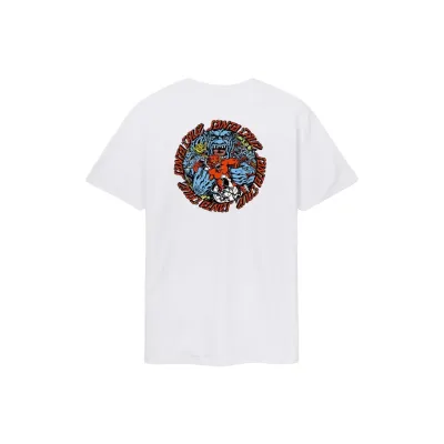 Santa Cruz Roskopp Monster Strip Tee Άσπρο
