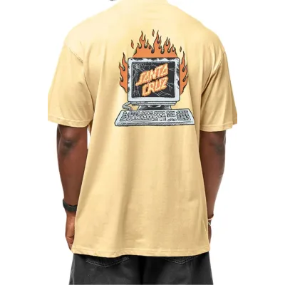 SANTA CRUZ Self Destruct T-Shirt Κίτρινο