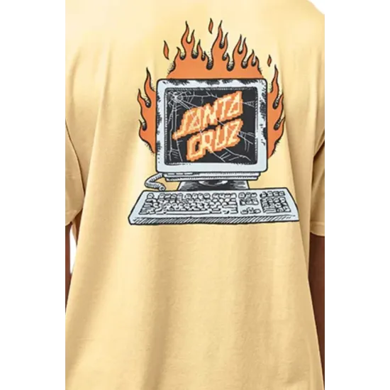 SANTA CRUZ Self Destruct T-Shirt Κίτρινο