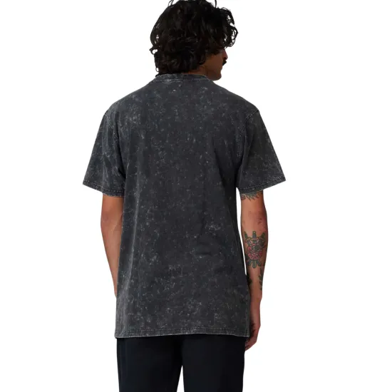 Santa Cruz Out Of Time Mens T-Shirt Black Acid Wash Μαύρο
