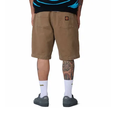 Santa Cruz Big Shorts Taupe Canvas Καφέ