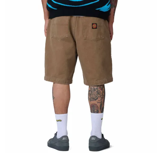 Santa Cruz Big Shorts Taupe Canvas Καφέ