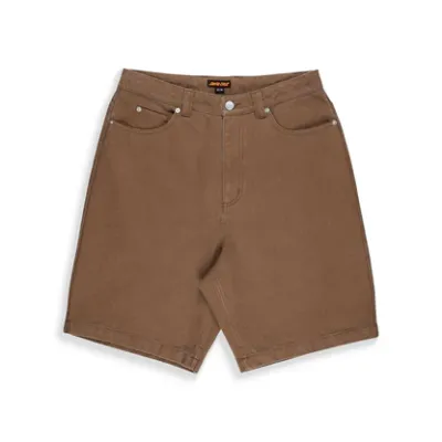 Santa Cruz Big Shorts Taupe Canvas Καφέ