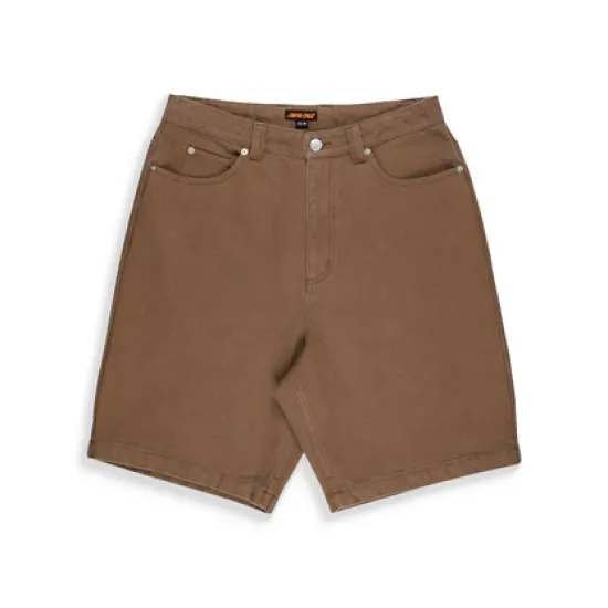 Santa Cruz Big Shorts Taupe Canvas Καφέ