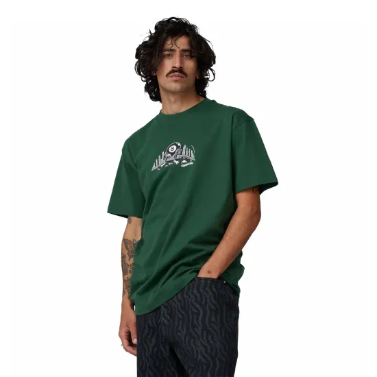 Santa Cruz  Winkowski Curb Front T-Shirt Πράσινο